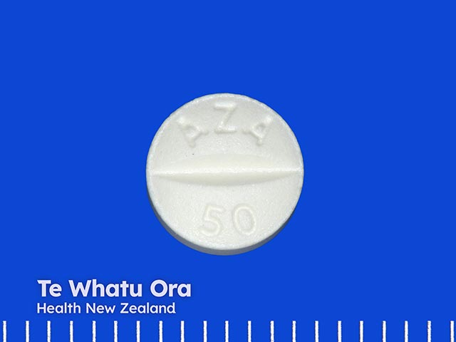 A 50 mg azathioprine tablet