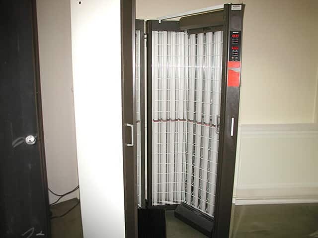 A full-body UVB cabinet