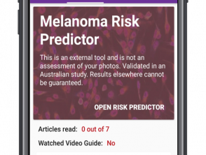 Melanoma Risk Predictor on Miiskin app