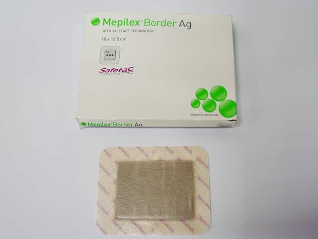 Mepilex silicone dressing