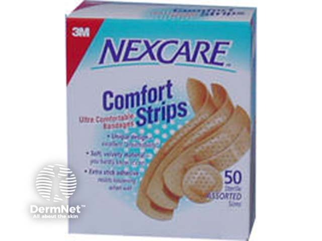 Assorted Nexcare plasters for acute wounds
