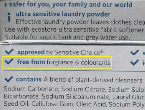 Fragrance-free laundry detergent