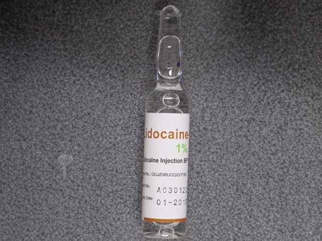 Lignocaine solution for injection