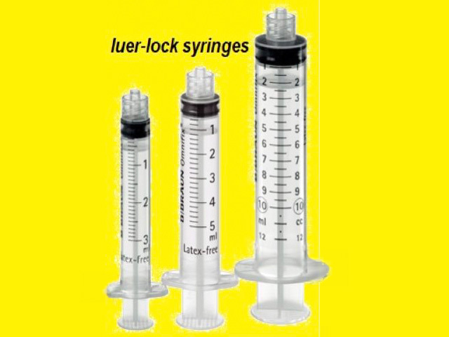 Figure 1: Luer-lock syringes